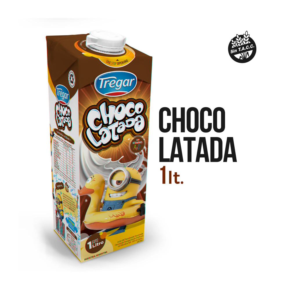 LECHE CHOCOLATADA TREGAR 1LT