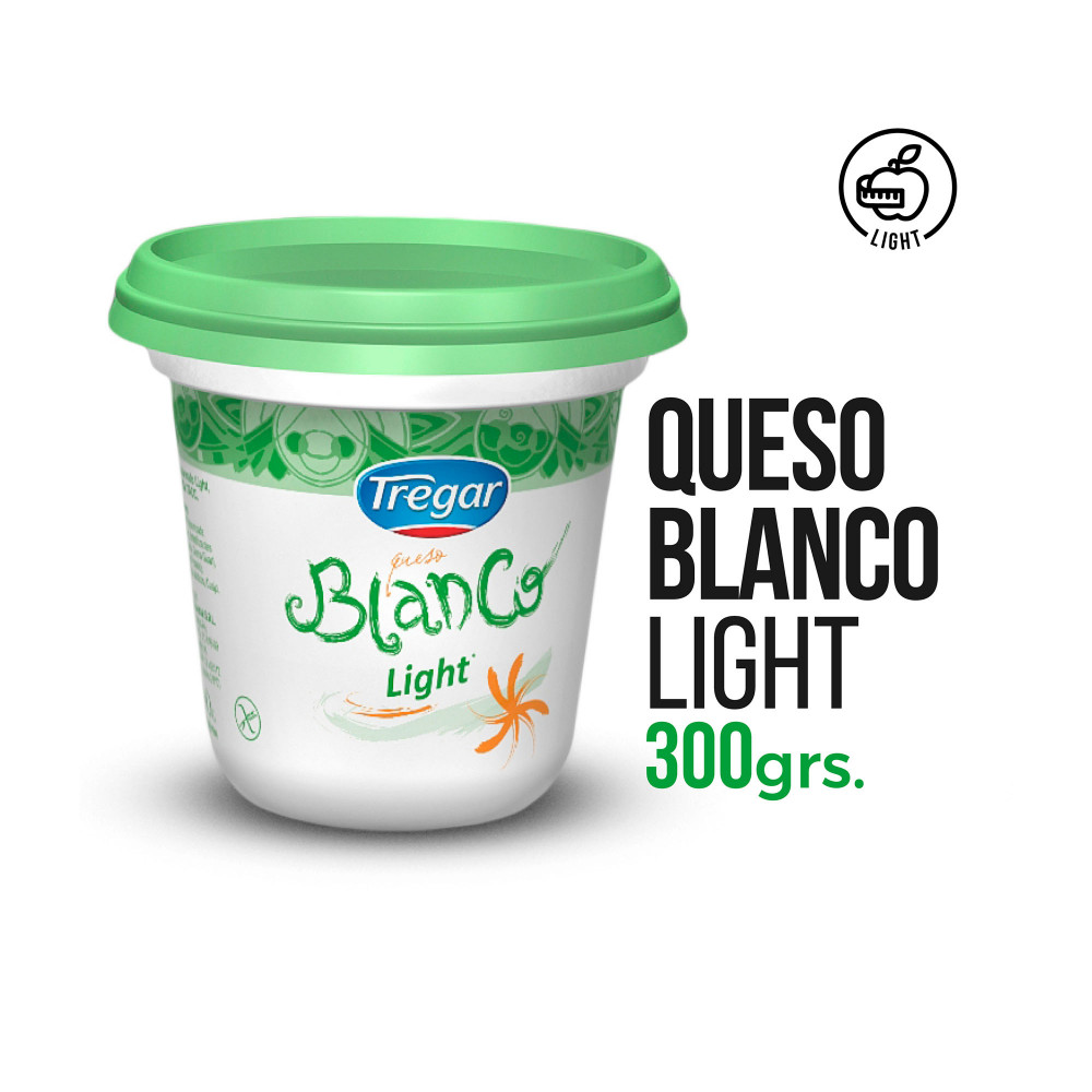 QUESO BLANCO LIGHT TREGAR 300G S.TACC.