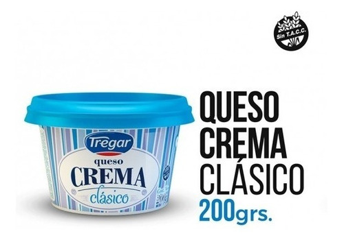 QUESO CREMA CLASICO TREGAR 200G S.TACC