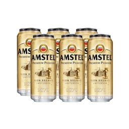 CERVEZA AMSTEL  PILSENER LATA 473CC