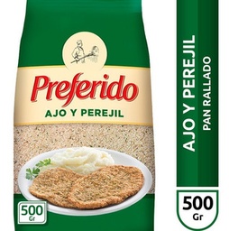 PAN RALLADO PREFERIDO AJO Y PEREJIL  X500G