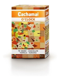 CACHAMAI TE NEGRO O`CLOCK VAINILLA NARANJA X20U