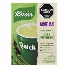 KNORR SOPA QUICK ARVEJAS 65G