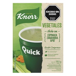 KNORR SOPA QUICK VEGETALES 59,5G