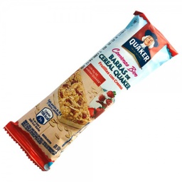 BARRA QUAKER FRUTILLA CON CREMA 30G