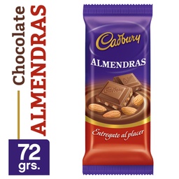 CHOCOLATE CADBURY ALMENDRAS S.TACC 82G