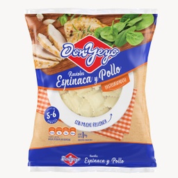 RAVIOLES ESPINACA Y POLLO DON YEYO 500G