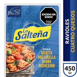 RAVIOLES 4 QUESOS LA SALTEÑA 450G