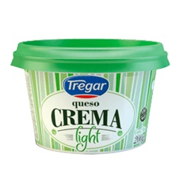 QUESO CREMA LIGHT TREGAR 200G S.TACC.