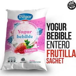 YOGURT SACHET FRUTILLA TREGAR 1KG S.TACC